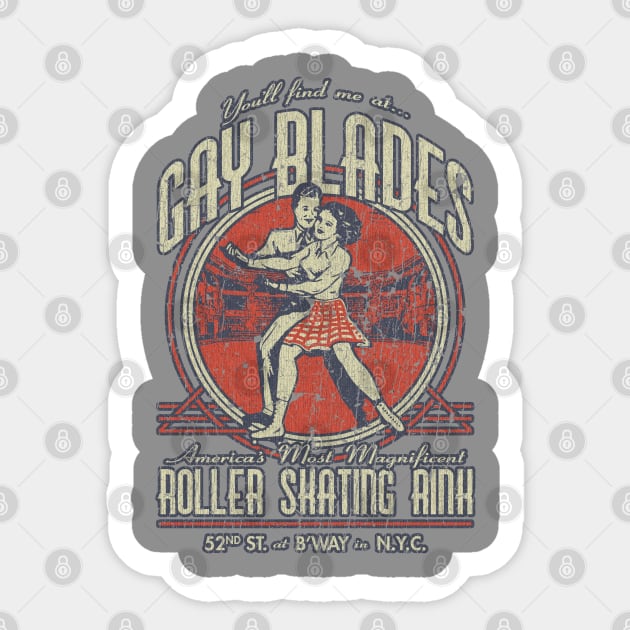 Gay Blades NYC 1941 Sticker by JCD666